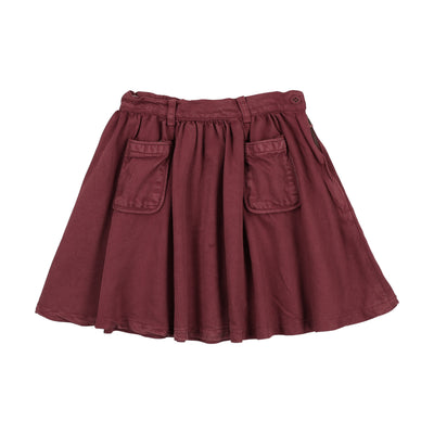 Girls Skirt – Washed Burgundy