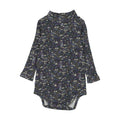 Mockneck Onesie – Ochre Floral Print - Farren and Me