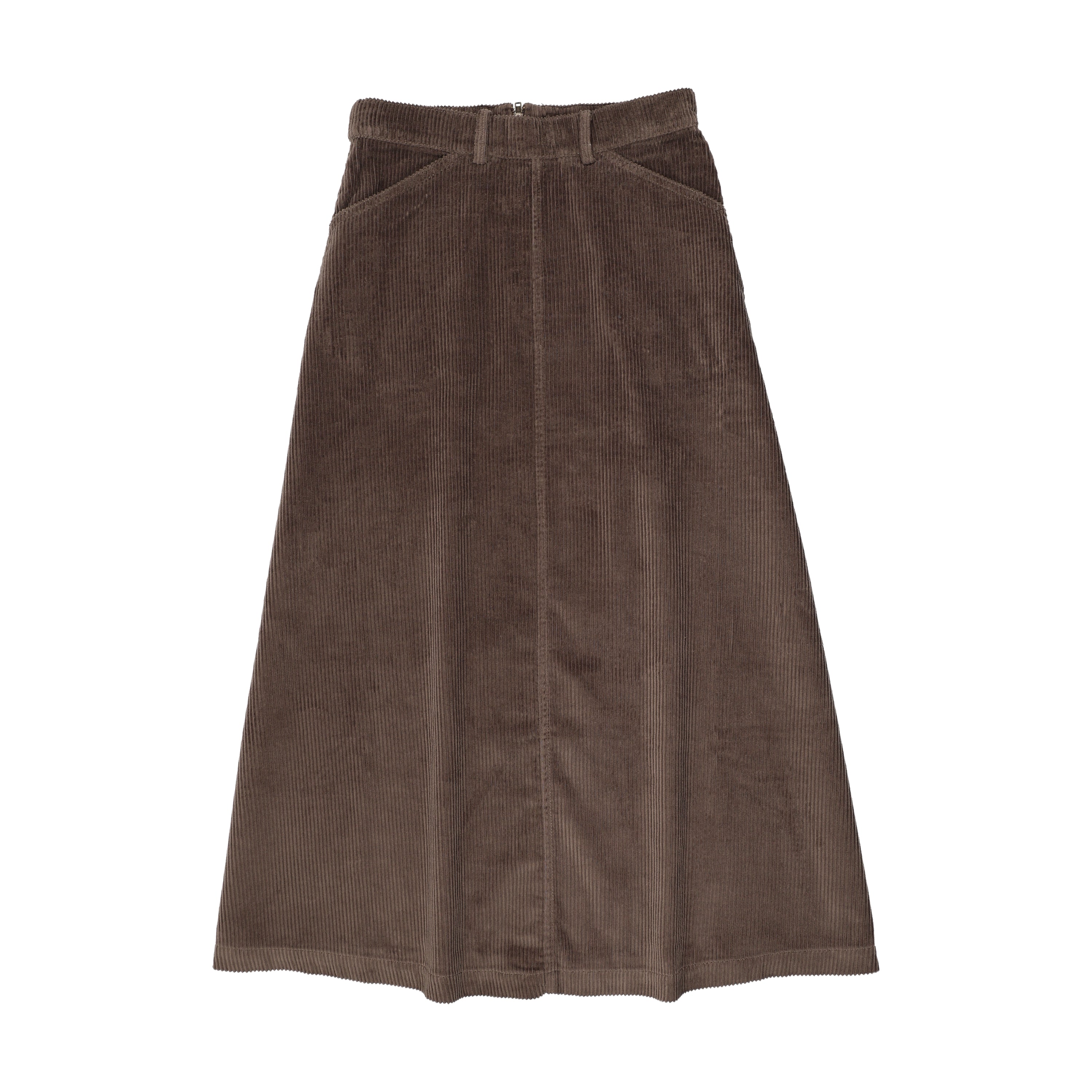 Corduroy Maxi Skirt – Umber