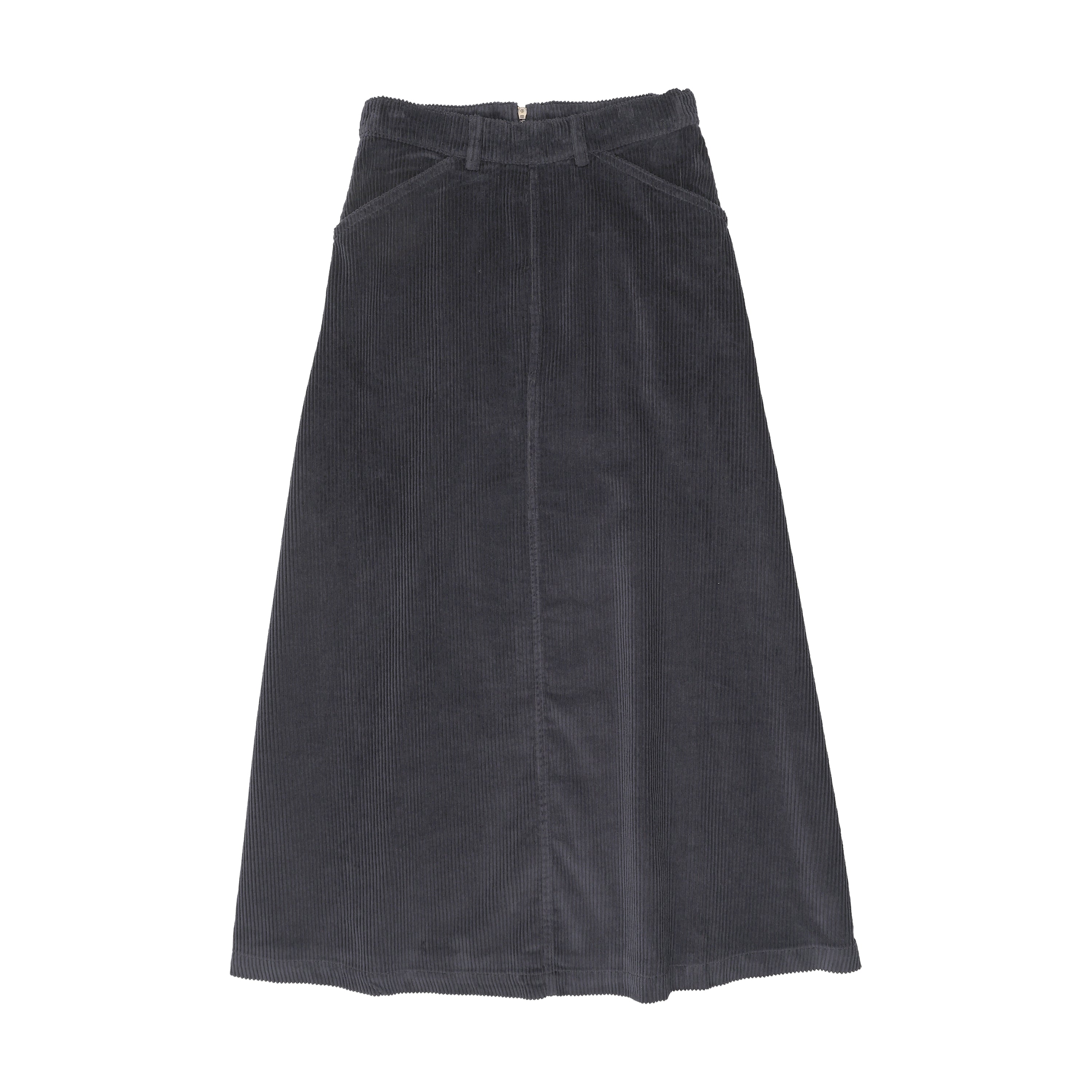 Corduroy Maxi Skirt – Navy
