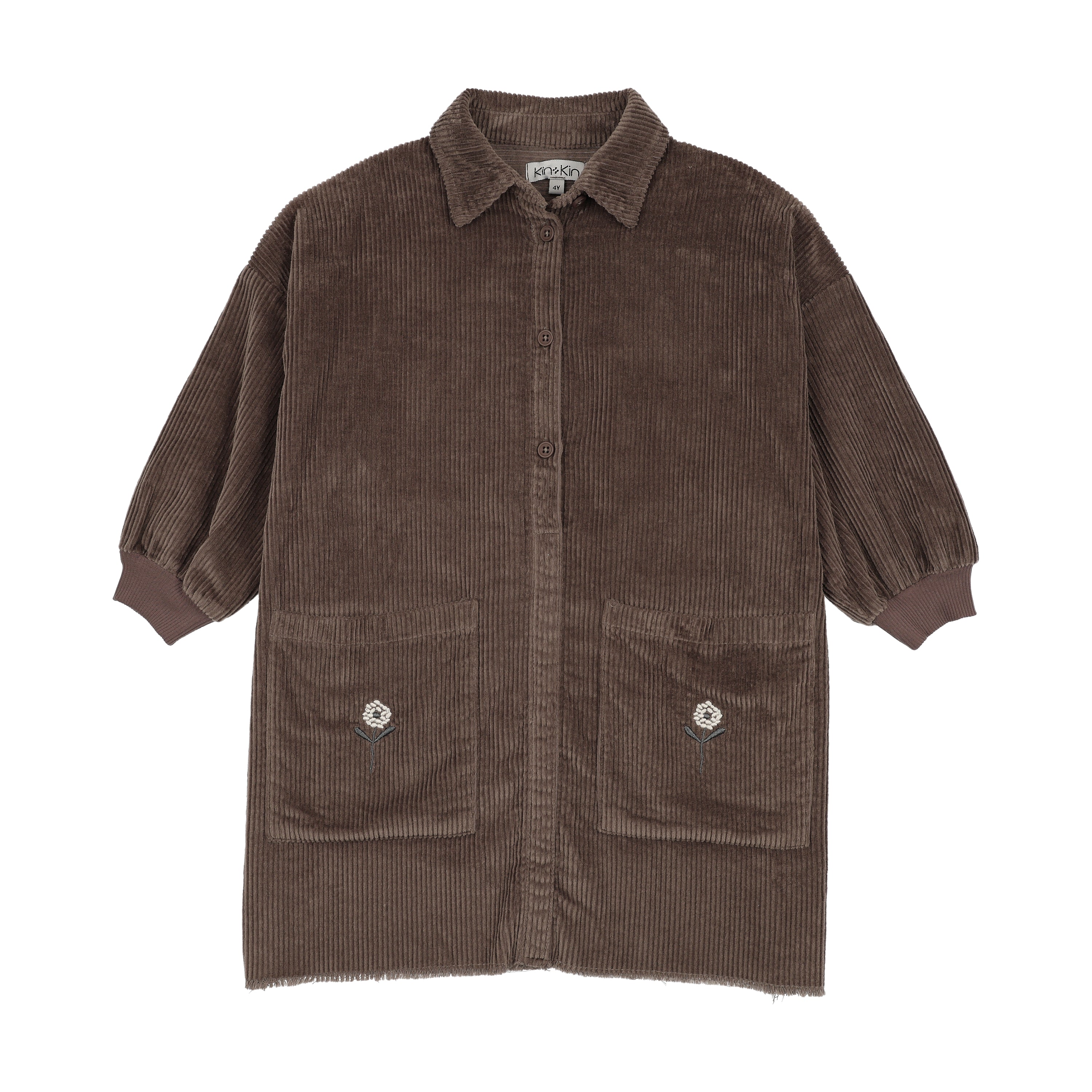 Corduroy Shirt Dress – Umber
