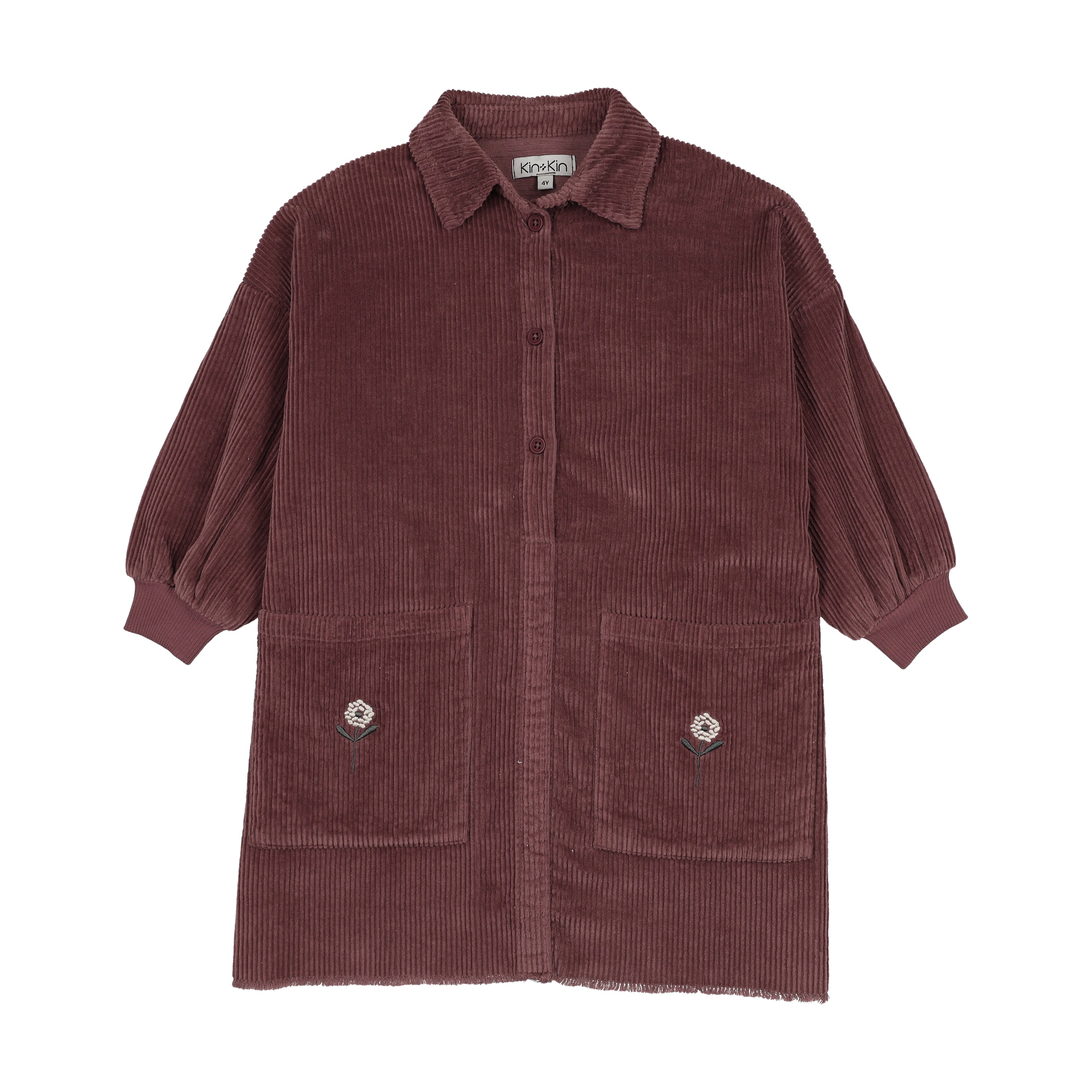 Corduroy Shirt Dress – Mauve – Mcx