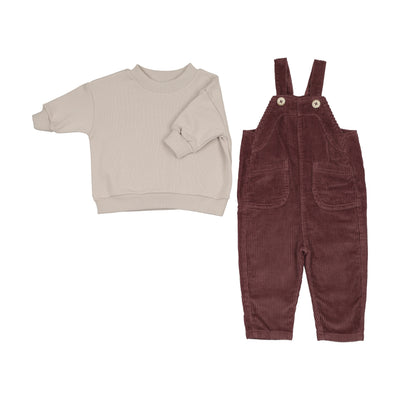 Corduroy Overall Set – Mauve