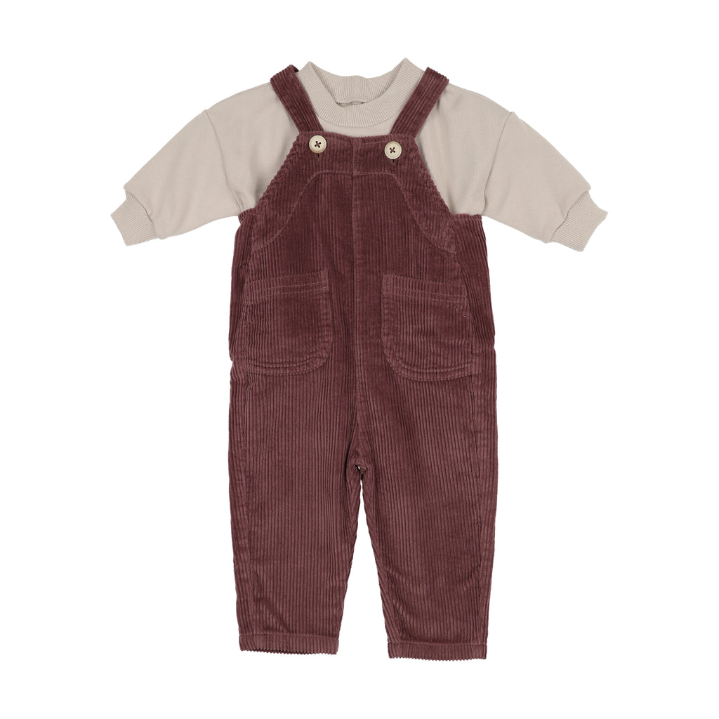 Corduroy Overall Set – Mauve - Kin and Kin