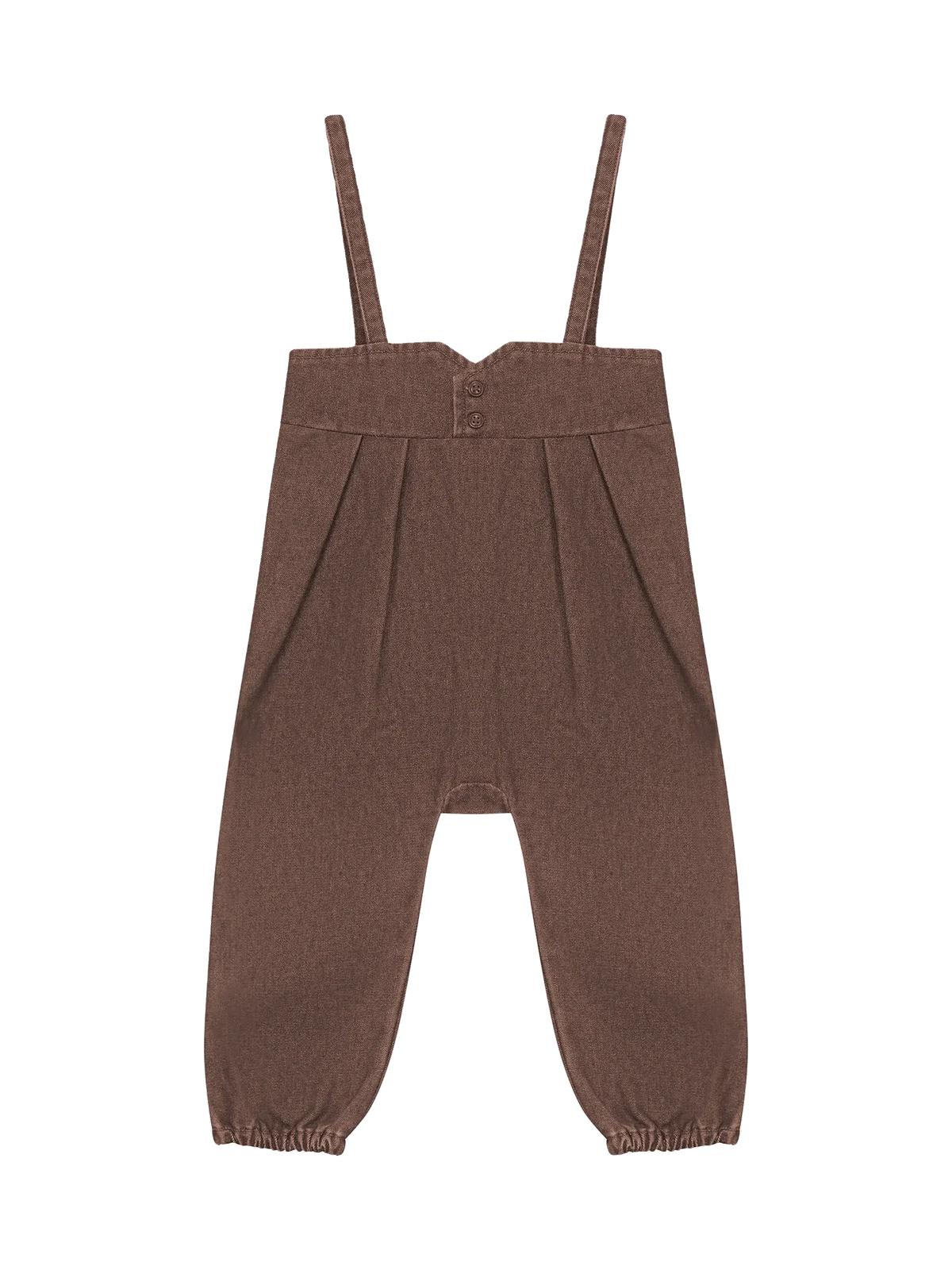 Kix kids Yoke Detail Denim Romper - Brown Denim