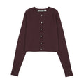 Knit Cardigan - Mulberry