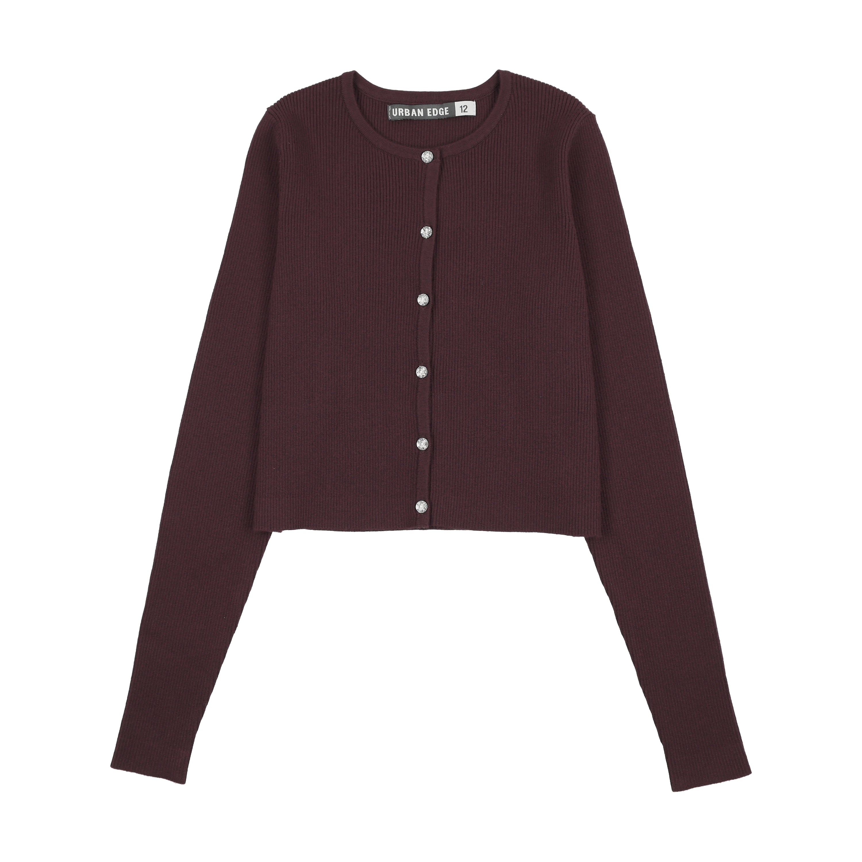 Knit Cardigan - Mulberry