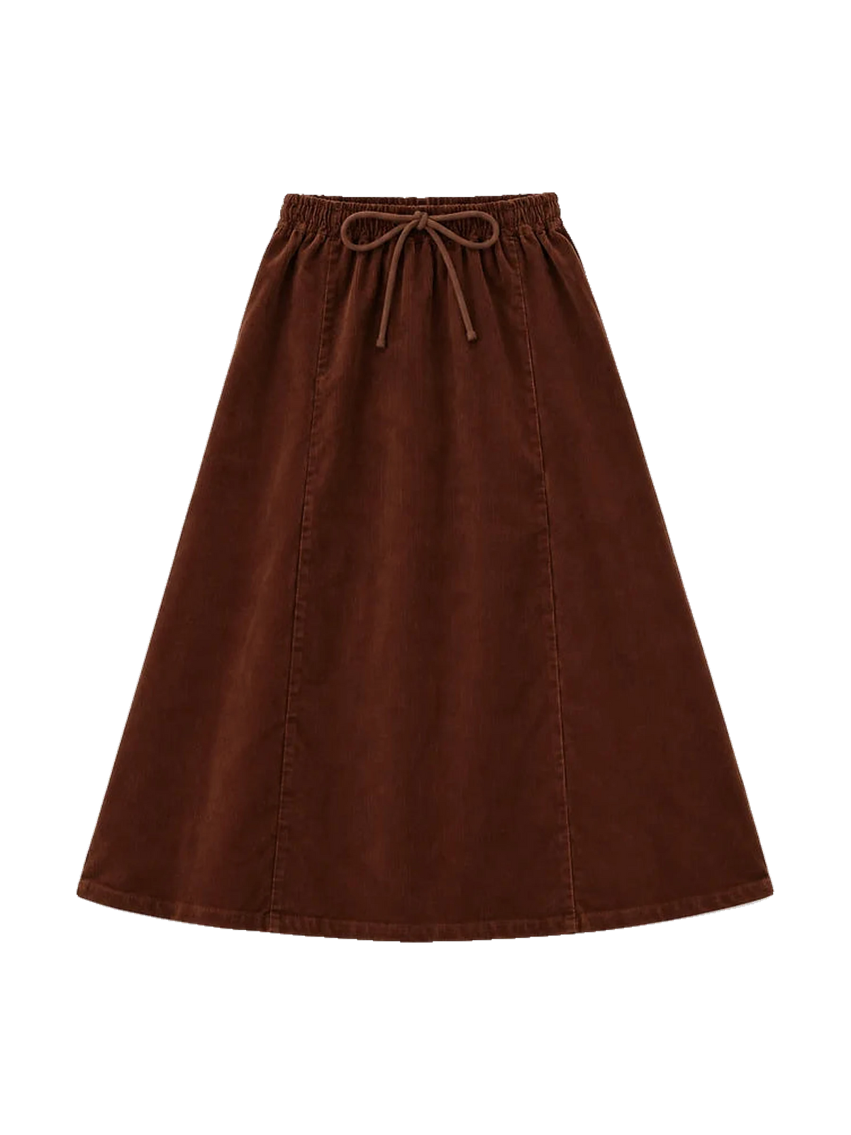 L by Ladida kids Brown Corduroy Maxi Skirt