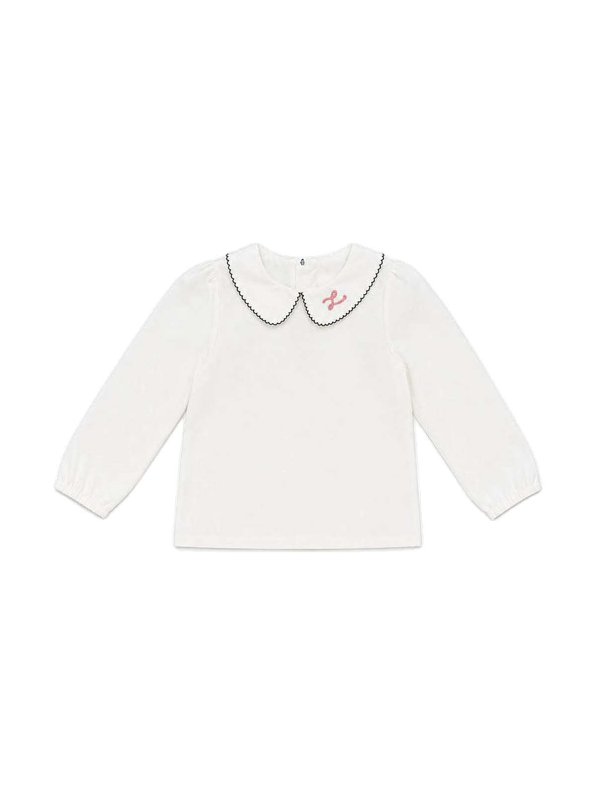 L by Ladida kids Cream Embroidered Blouse