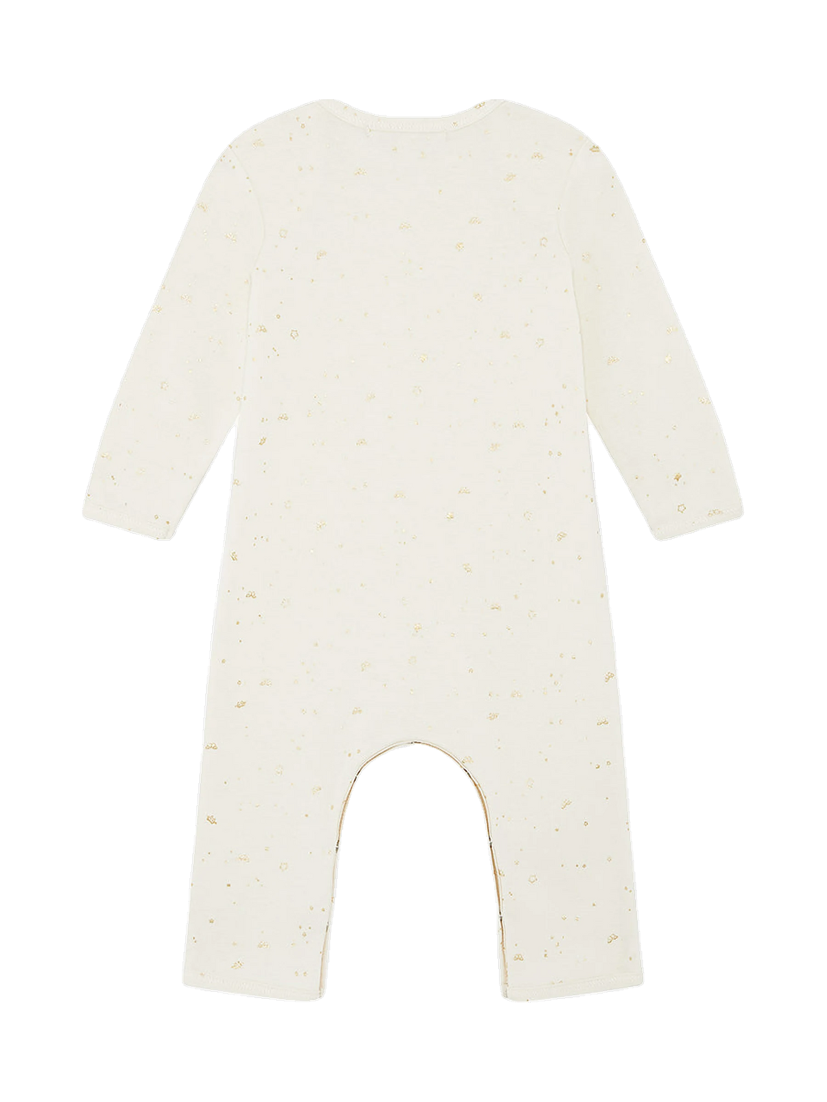 Marie-Chantal kids Brooklyn Star and Crown Undyed Rib Shortall, view 2