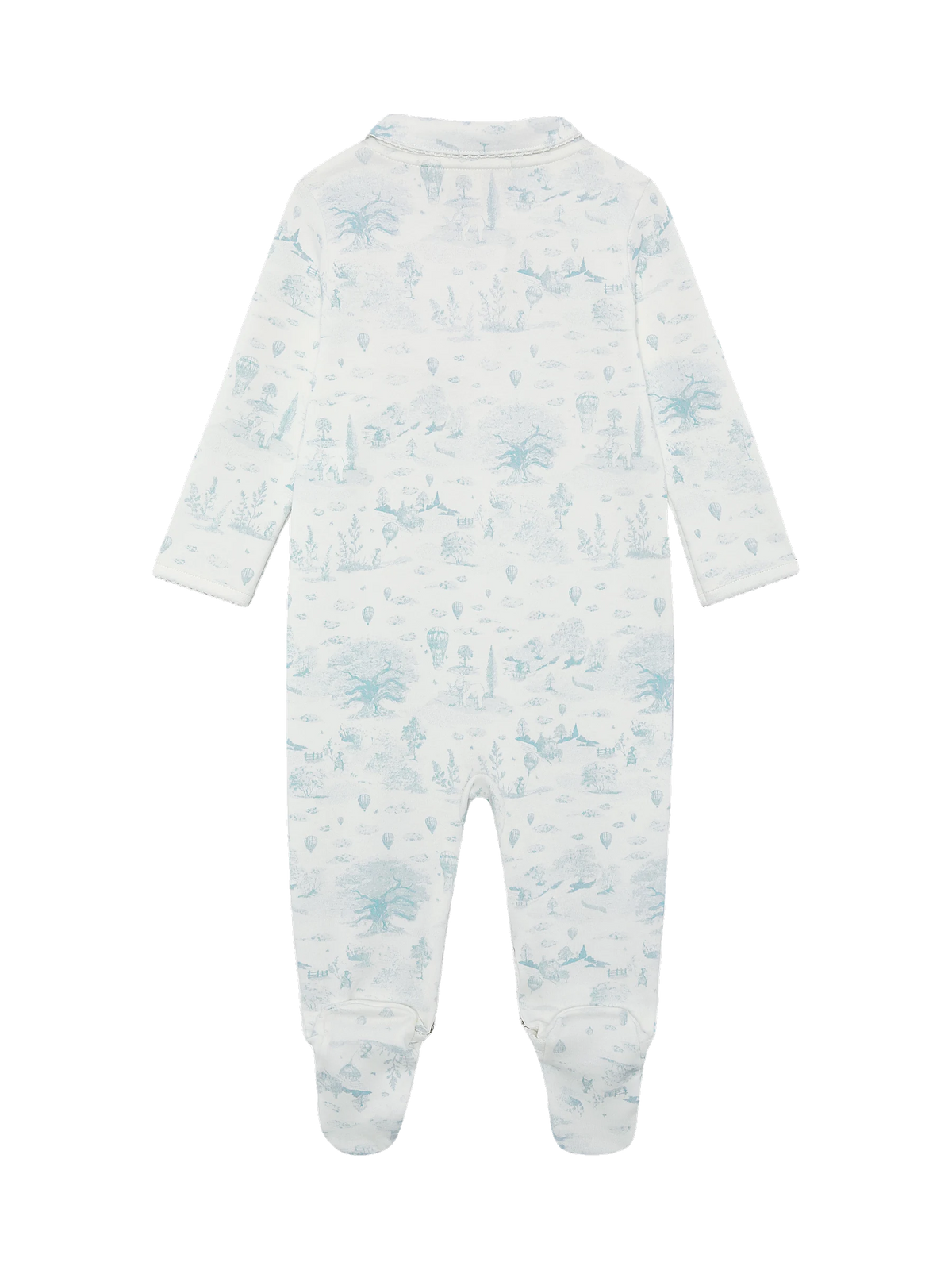 Marie-Chantal kids Charles Toile de Jouy Sleepsuit, view 4