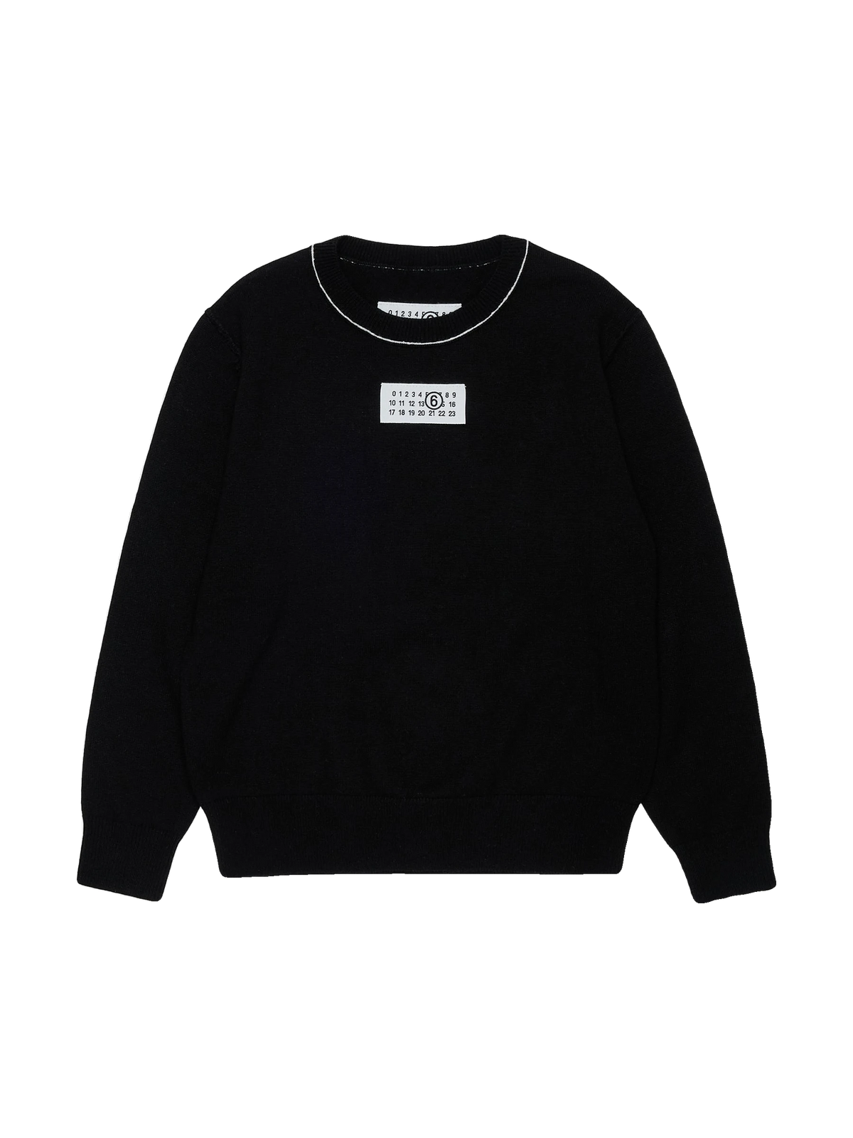 MM6 Maison Margiela kids Logo Label Sweater - Black