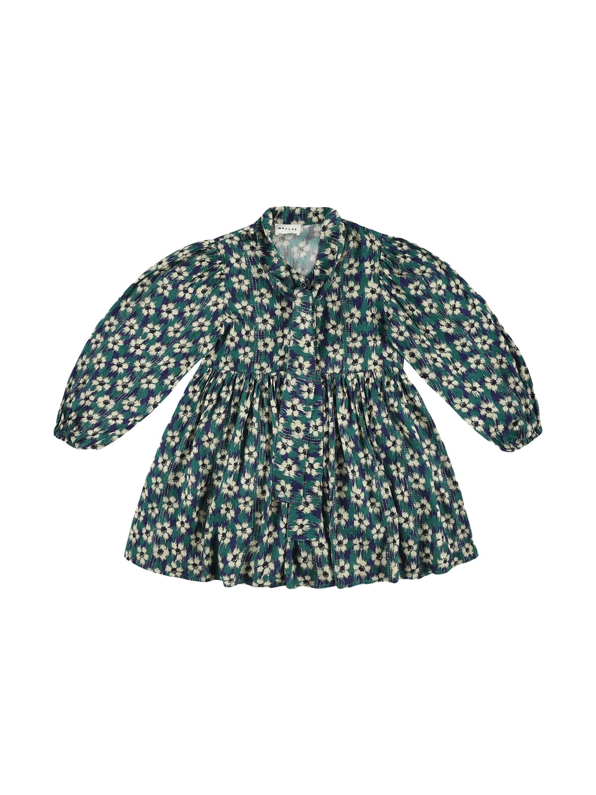 Morley kids Dress With Bow - Bleu