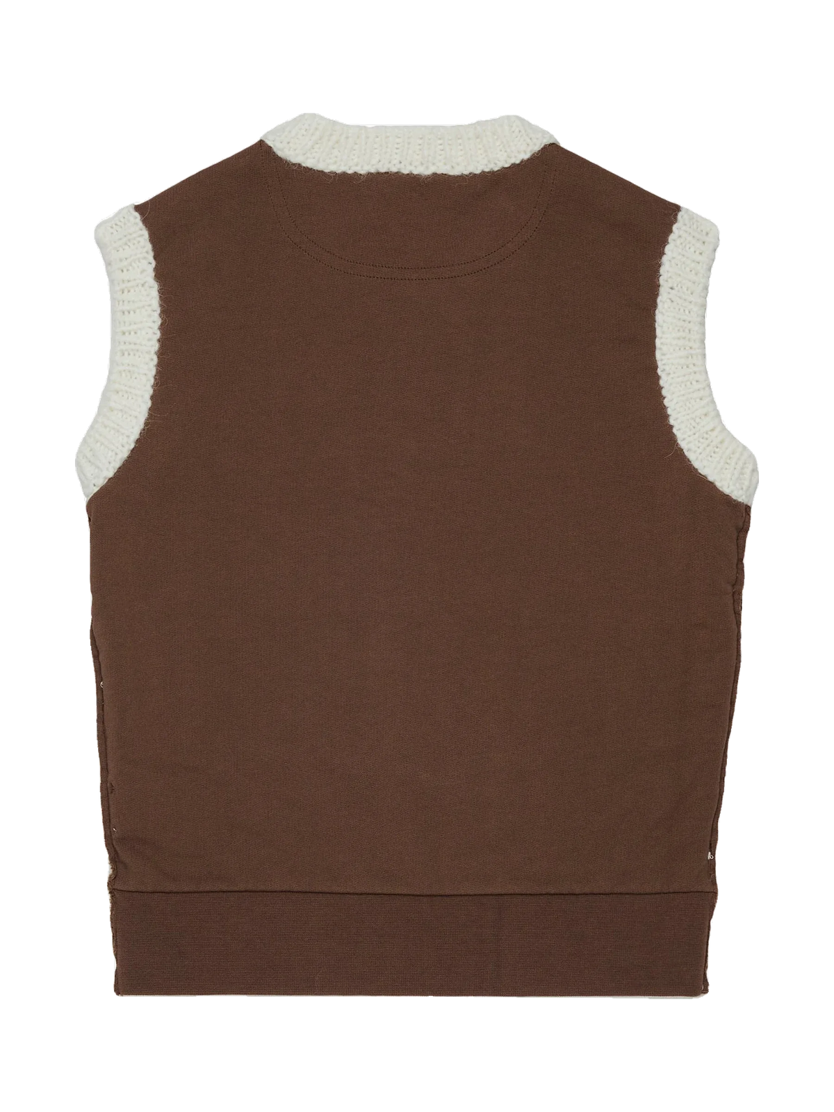 N. 21 kids Knit Vest With Chevron Pattern - Off White, view 2