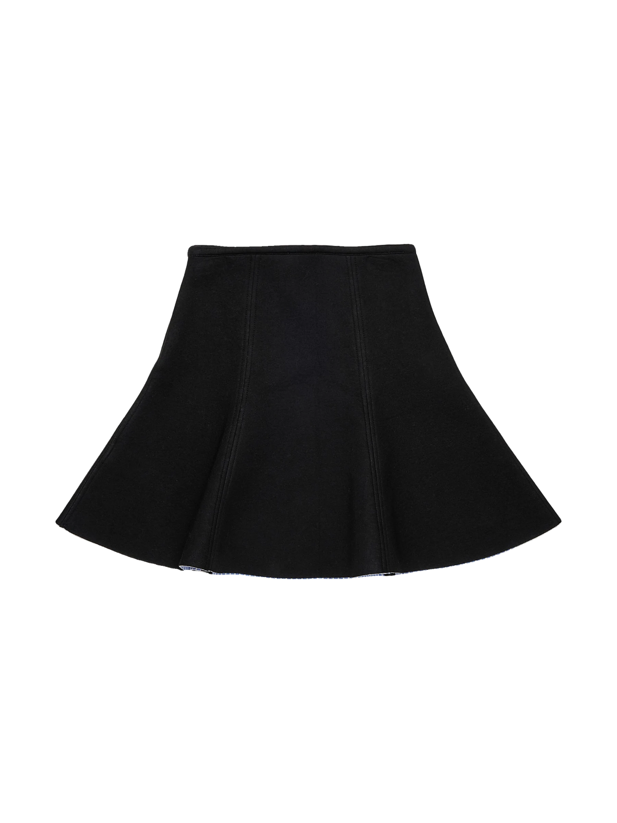 N. 21 kids Neoprene Skirt With Small Crochet Logo Patch - Black, view 2