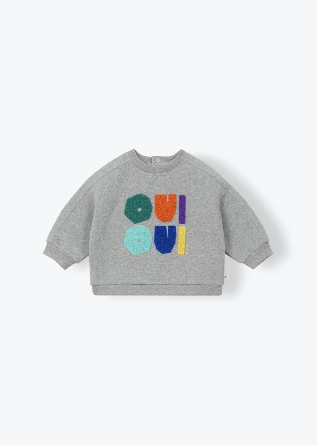Baby Oui Oui Sweatshirt - Heather Grey