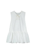Bubble Apron Dress White