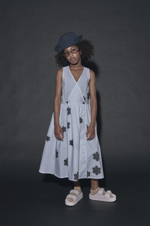 Coral Reef Apron Dress In Black White Print