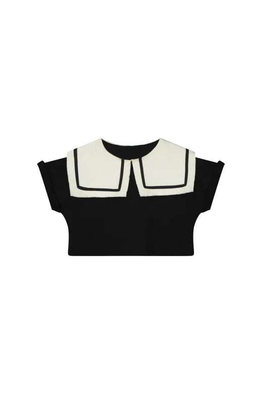 Odissey Crop Sweatshirt Black