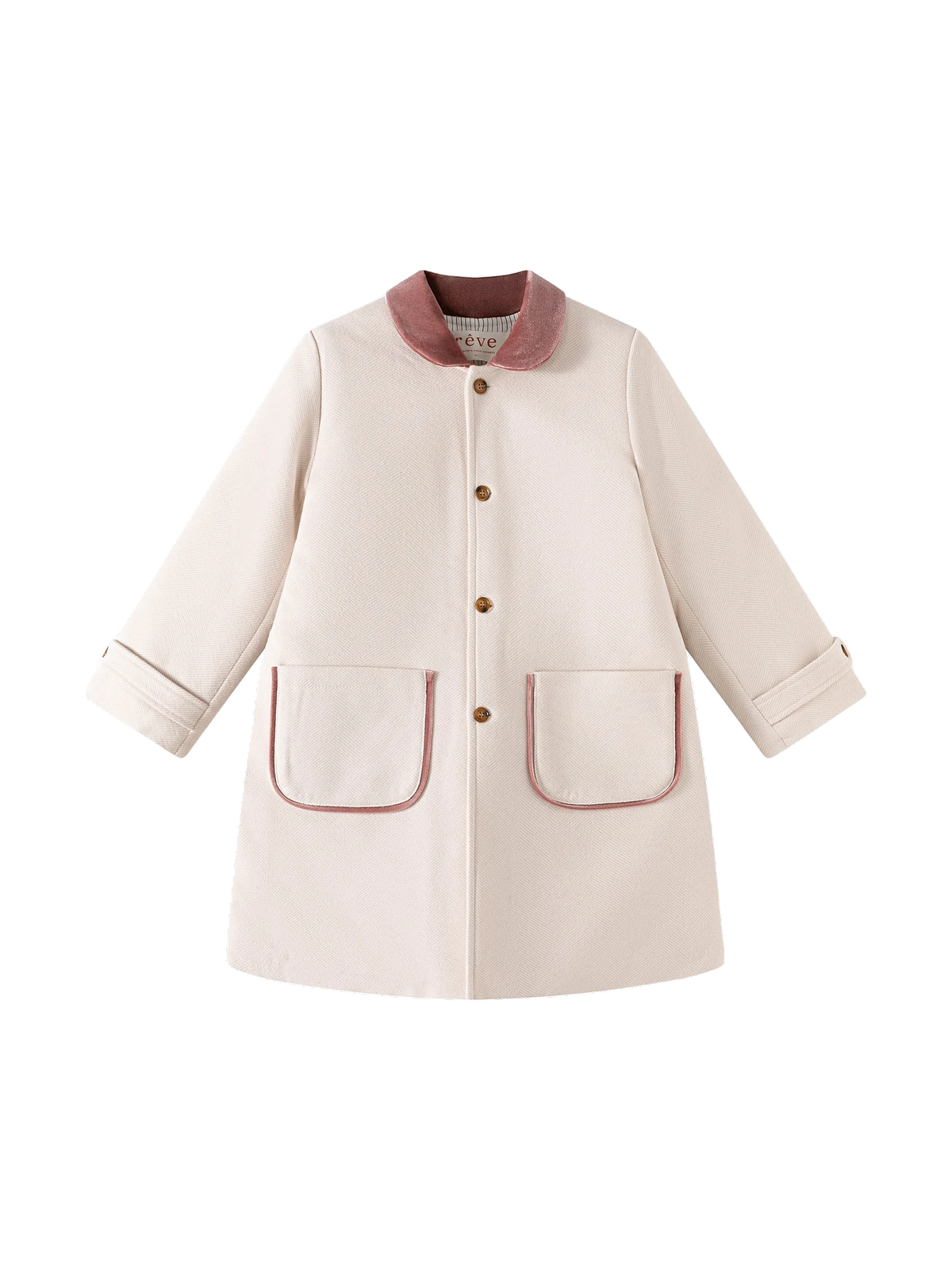 Rêve Girls' Wool Coat