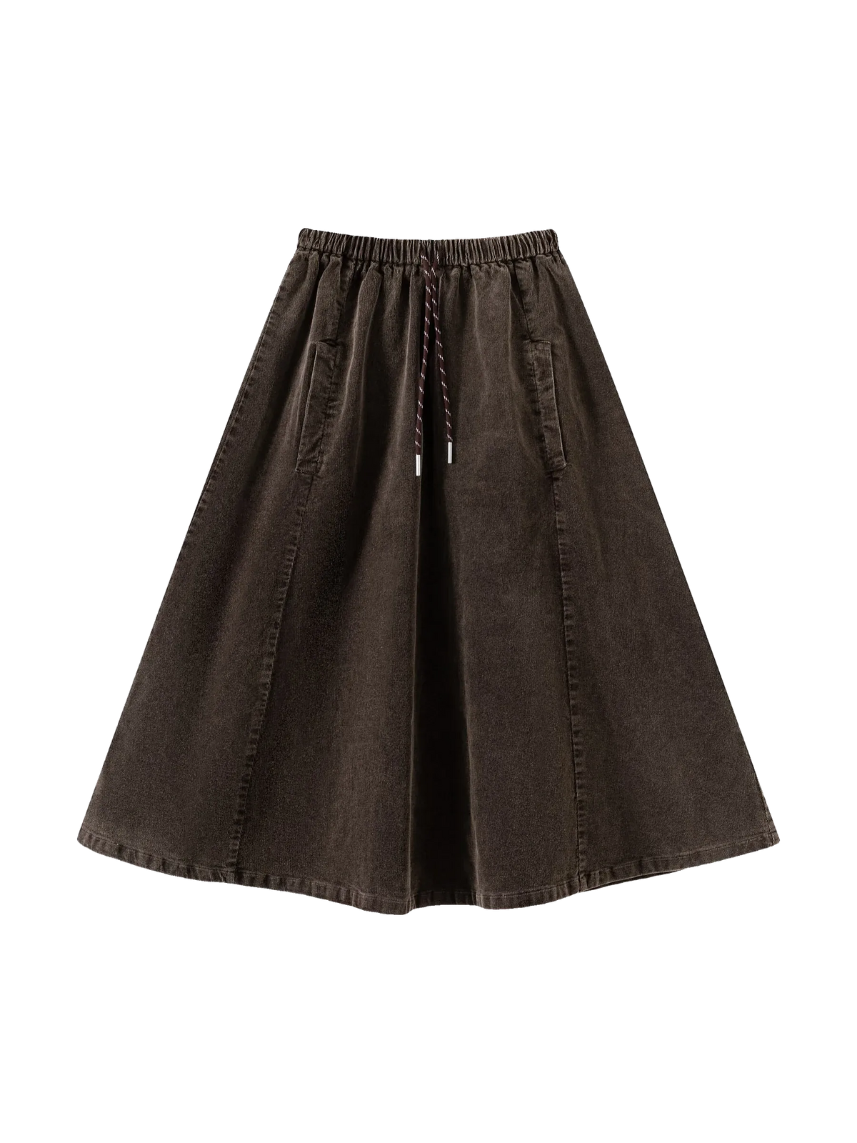Rêve kids Washed Brown Corduroy Skirt