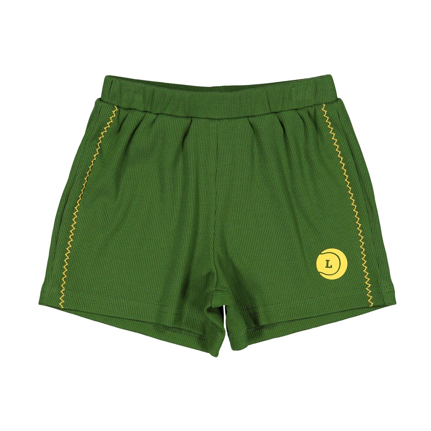 Green Ribbed Short
