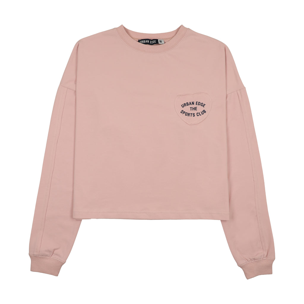 Light Pink Heart Patch Tee