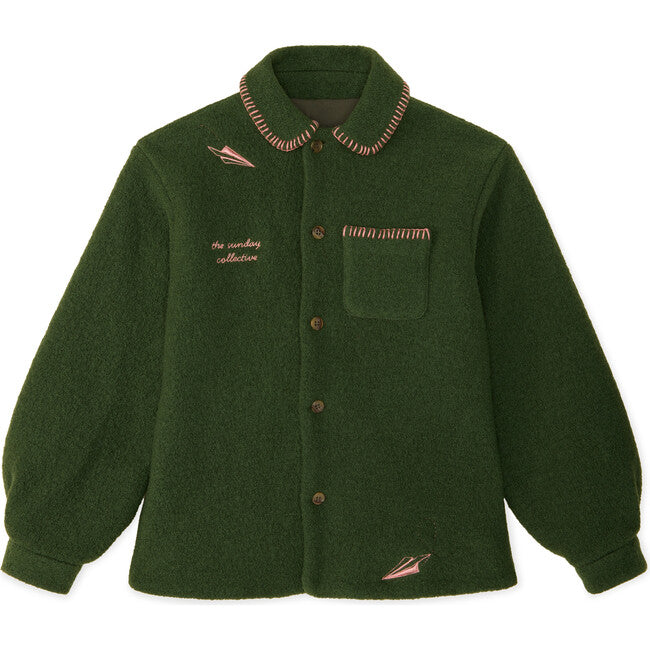 The Sunday Collective Wool airplane felt jacket