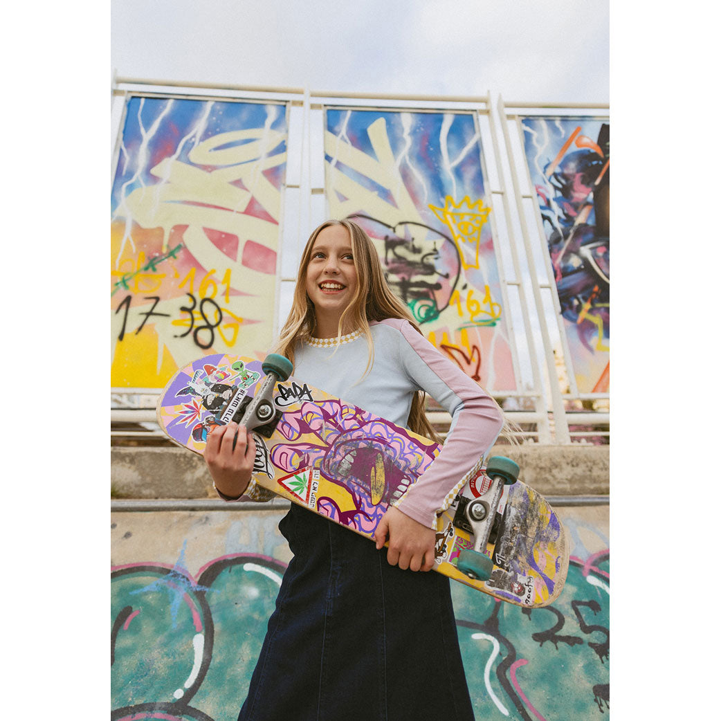 CH25111B Retro Blue Tee