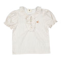 Diamond Stripe Short Sleeve Blouse