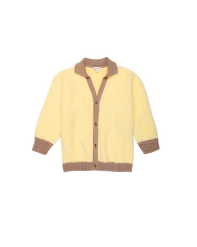 Fw25k7215 The Sunday Collective collared classroom cardigan in mixed yarn