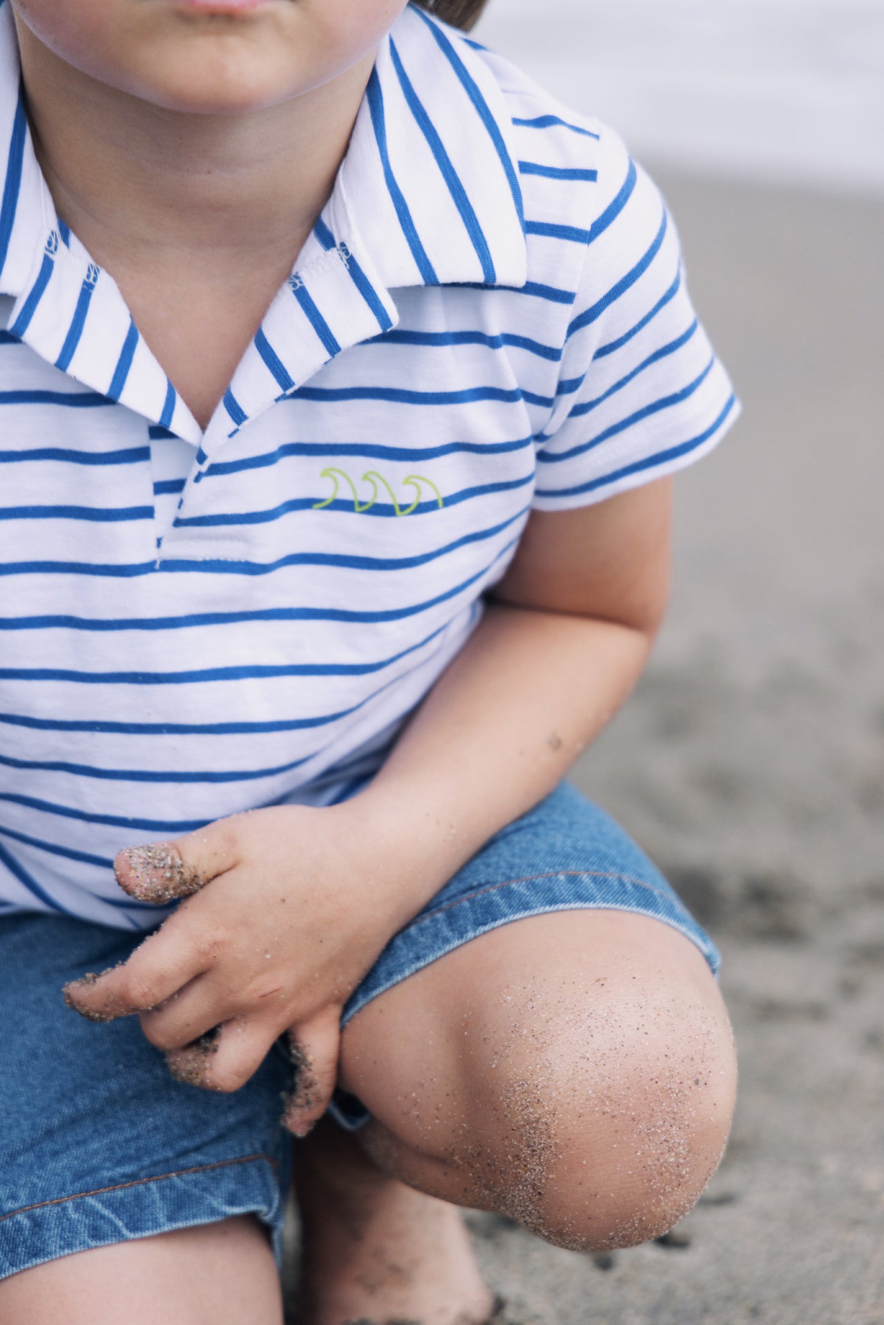 DENIM SHORTS BLUE DENIM