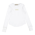 ELS2608 White Seam Waffle Tee