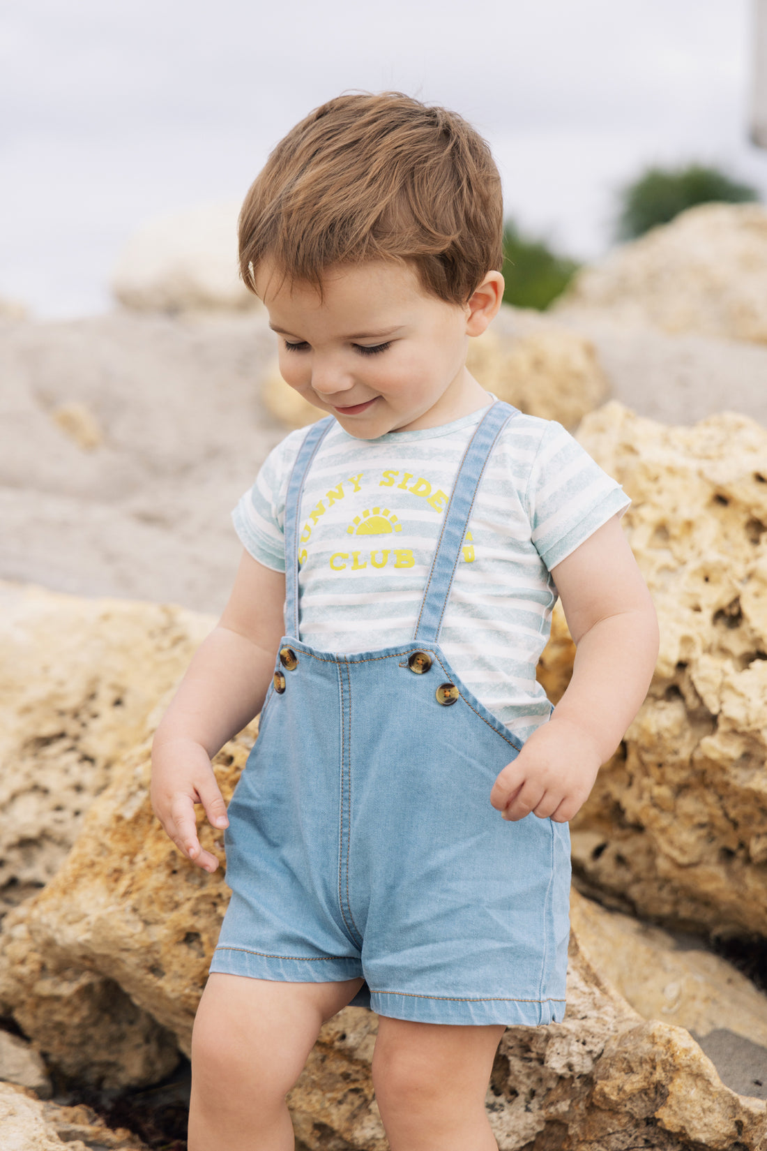 CHAMBRAY OVERALL BLUE CHAMBRAY