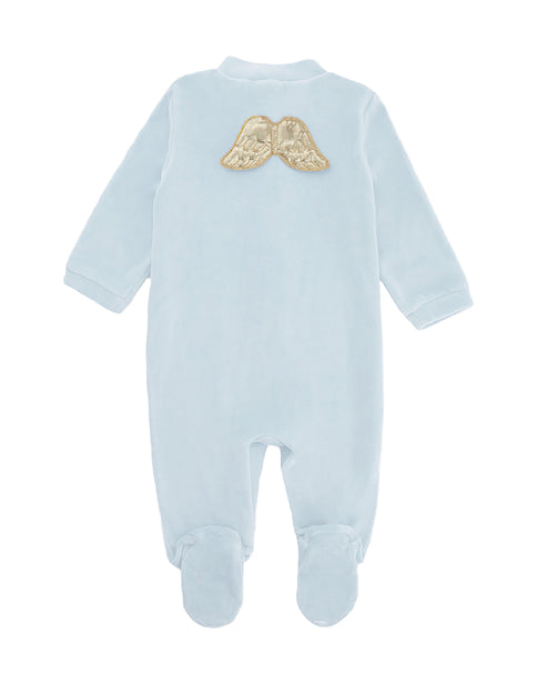 NB4700G MARIE-CHANTAL PIJAMA DE TERCIOPELO CON ALAS DE ÁNGEL DORADA