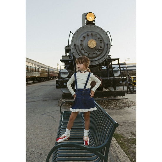 198454 1984 Cream Mock Neck With 1984 Branding on Neckline