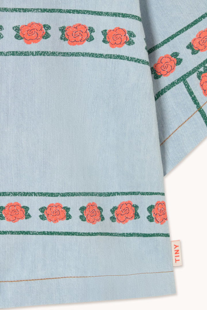 Roses Denim Shirt light Wash Denim