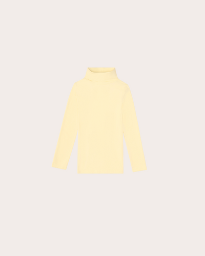 K1140 Jersey de cuello alto esencial de The Sunday Collective en color crema de mantequilla