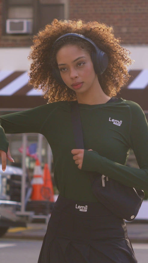 Pleaded Athletic Skirt