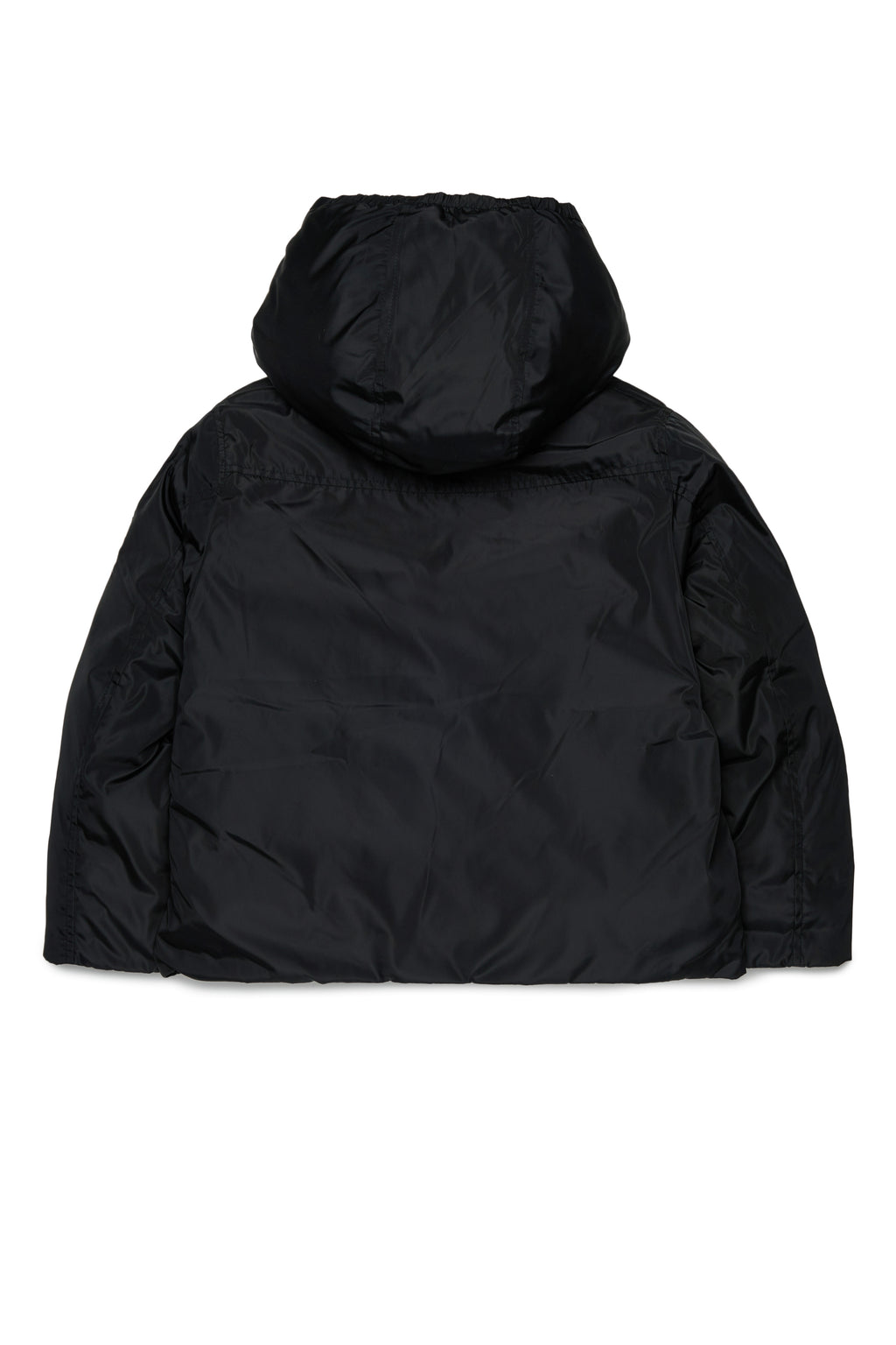SHORT PUFFER JACKET WITH HOOD - BLACK - N. 21