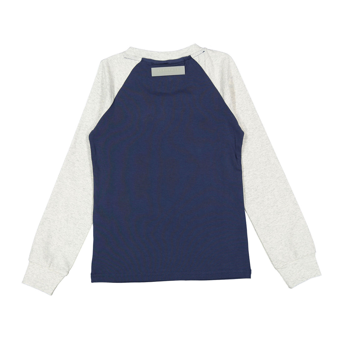 ELS2625 Heather Two Toned Baseball Tee