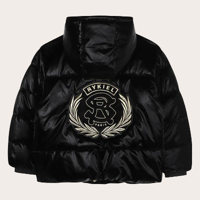 A00356 SONIA RYKIEL BLACK PUFFER JACKET