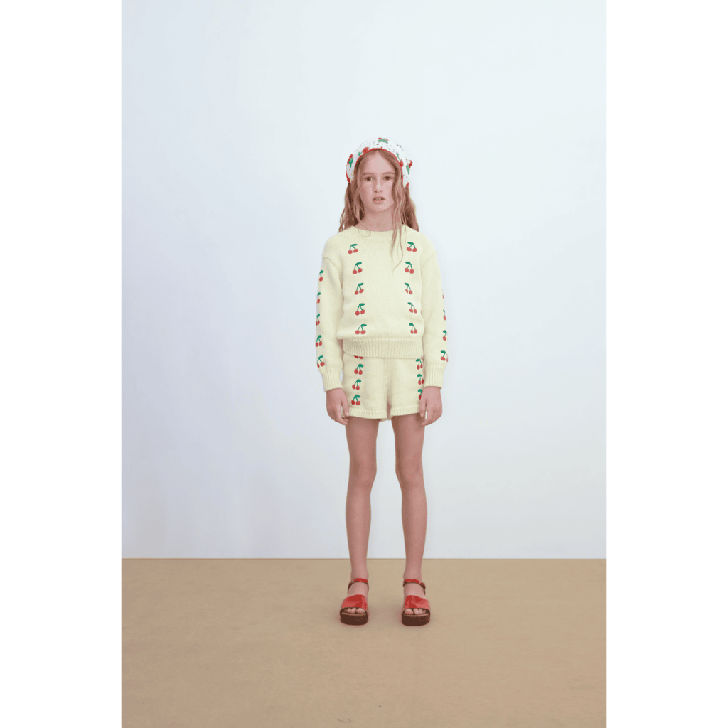 Mini Cherries Sweater dusty Yellow