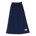 ELS2614 Dark Denim Mock Zip Skirt