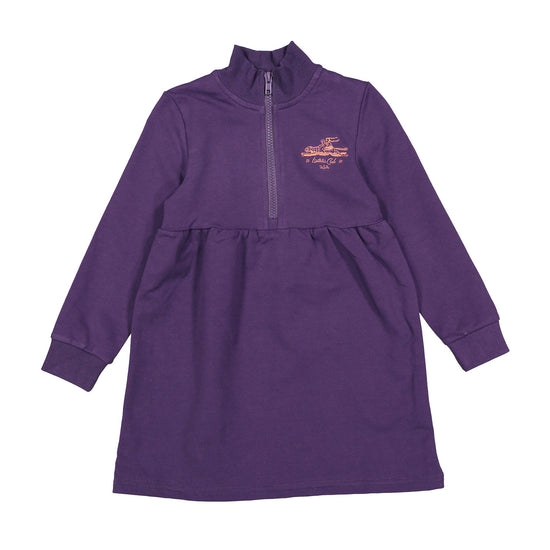 Lbl39 purple dress with half zip