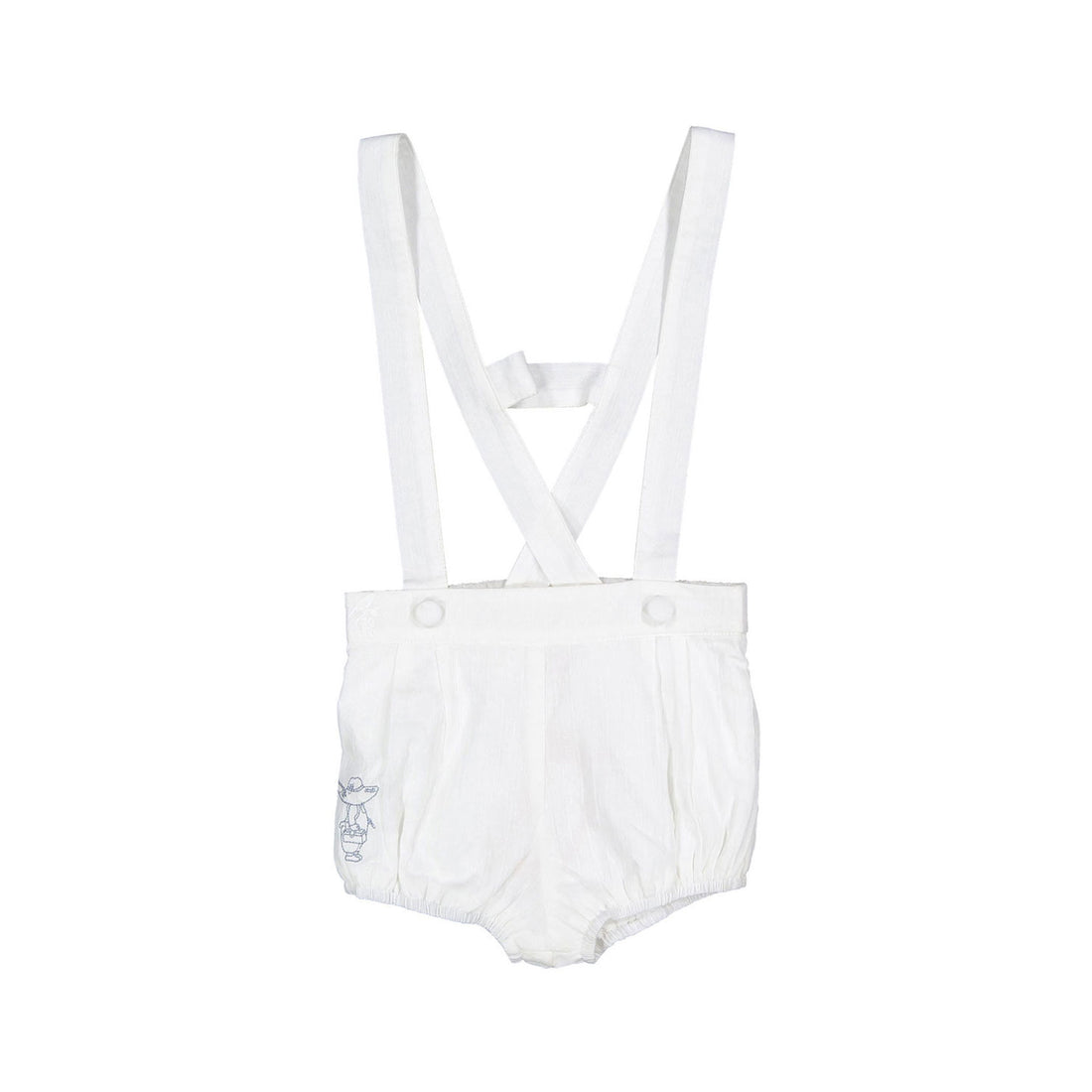 1984303 White Embroidered Suspender Bloomer