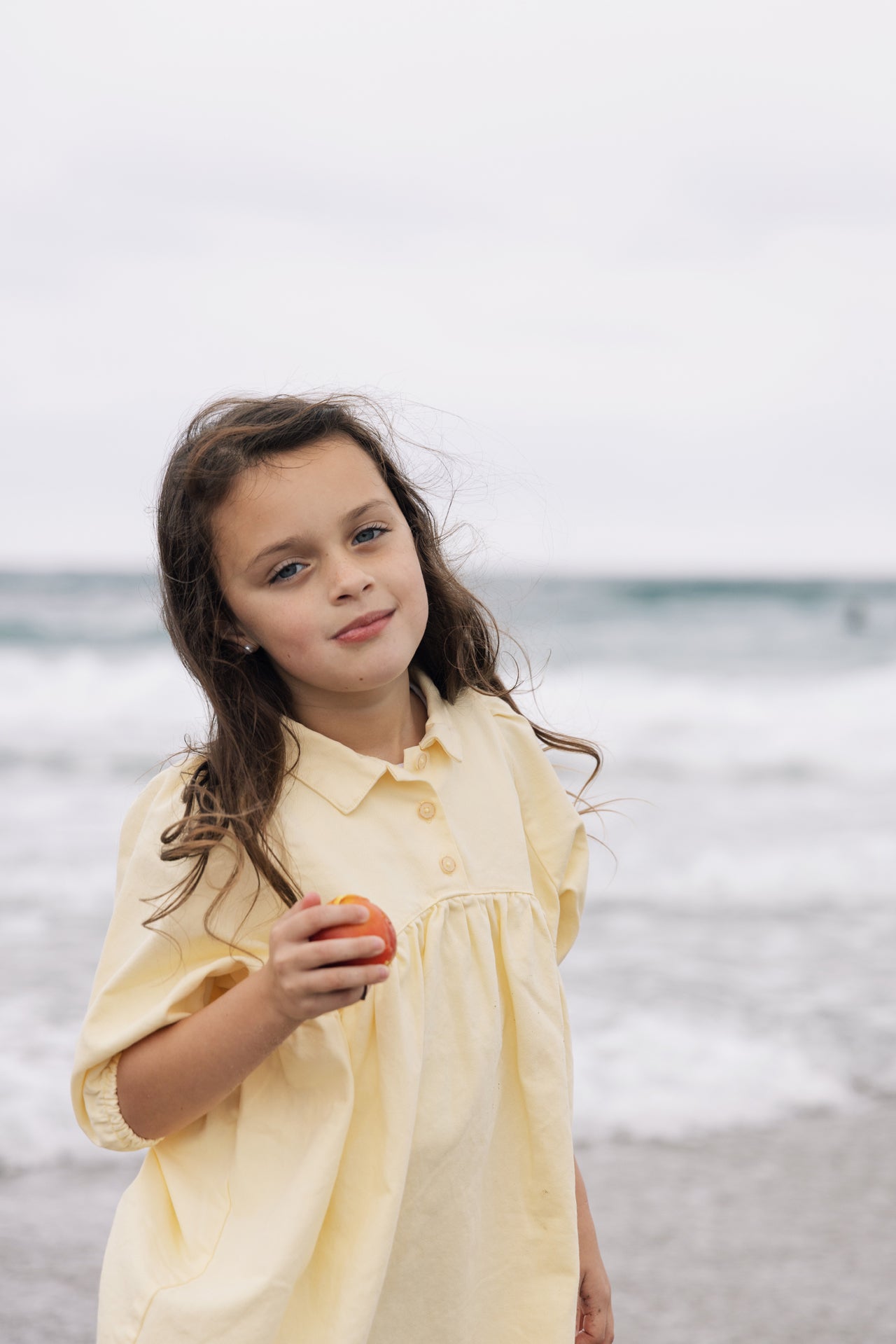 DENIM LONG SLEEVE SHIRT DRESS YELLOW DENIM