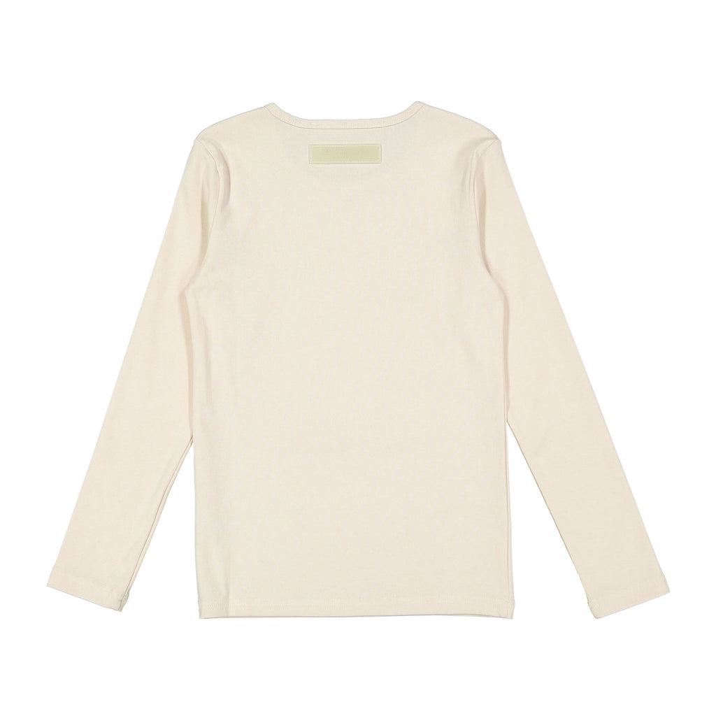 ELS2631 Cream E Logo Tee