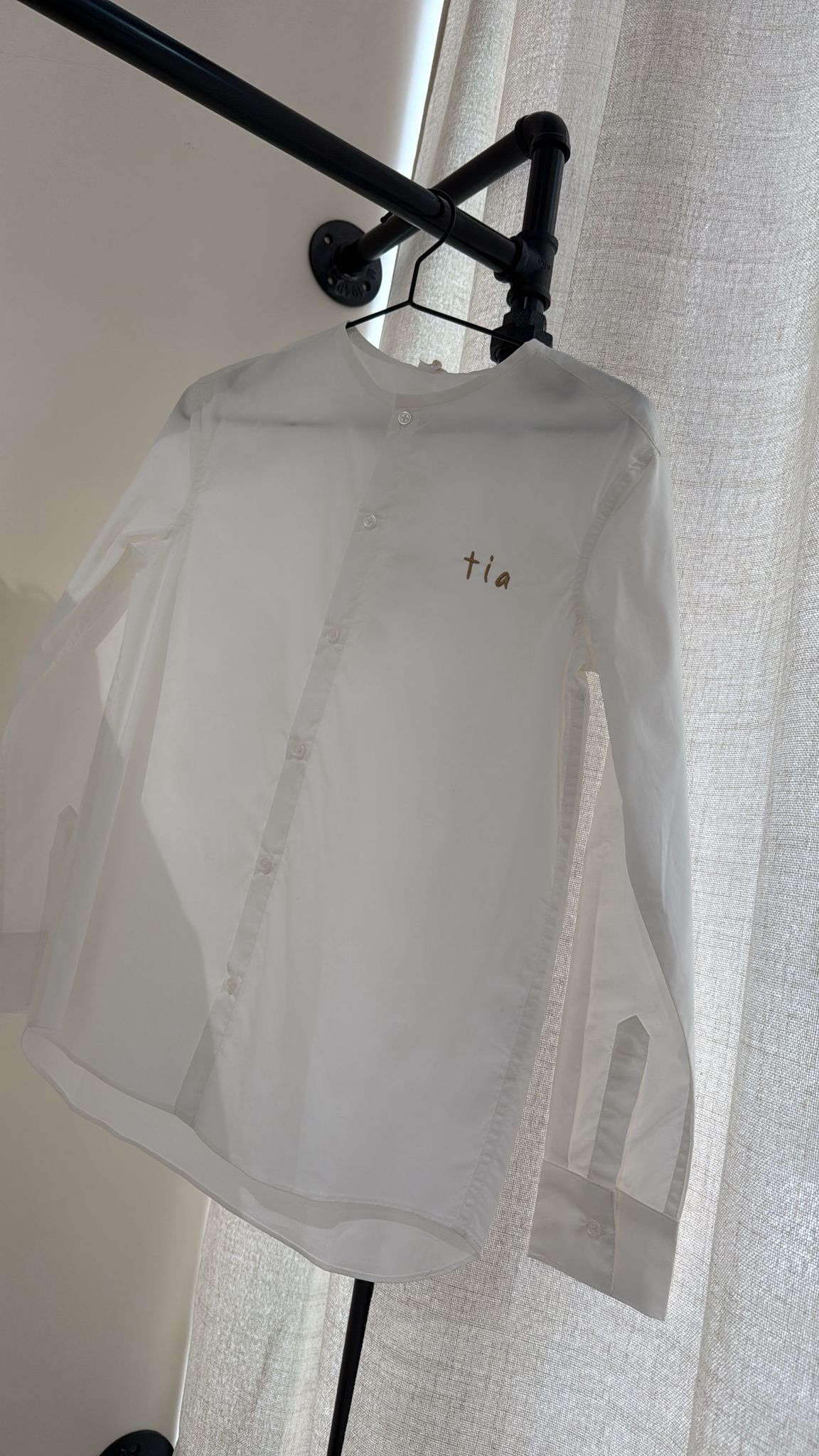 Poplin Oxford Shirt Pearl