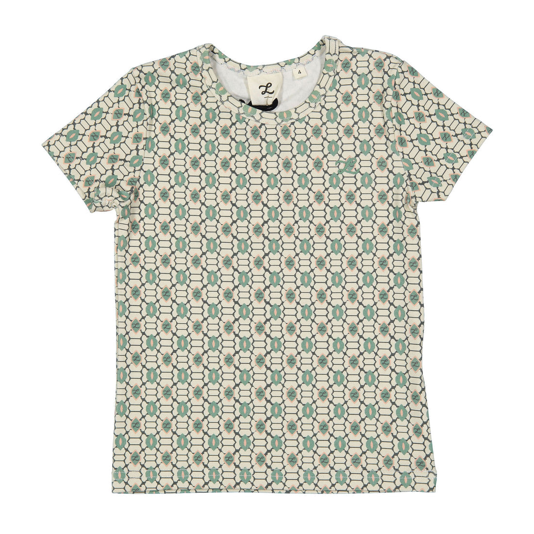 Green Geo Short Sleeve Tee